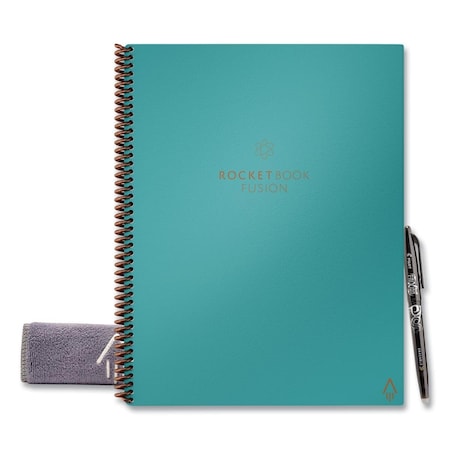 Rocketbook 11 x 8.5 in. Seven Page Formats Fusion Smart Notebook, Teal EVRF-L-RCCCEFR